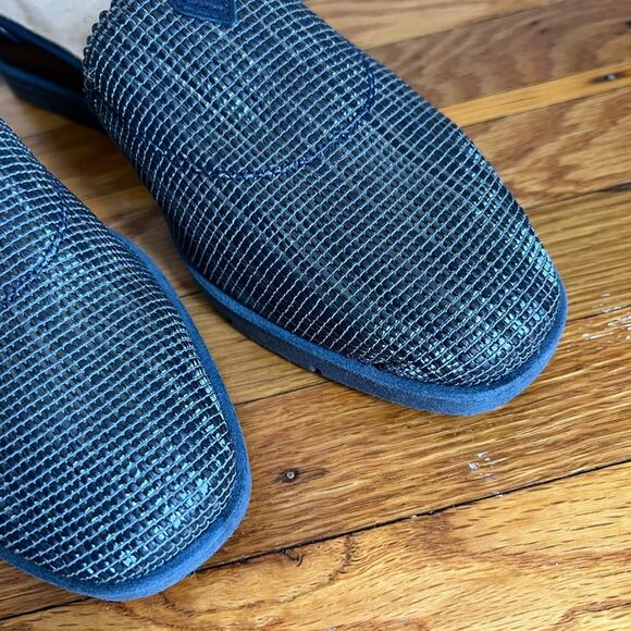 Hispanitas Anthropologie NWOB blue woven chunky wedge slip on sandal - Picture 5 of 9